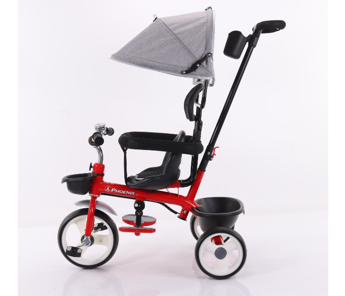 Phoenix PNX S180-4 Children Tricycle with Handle Umbrella - Red - Zoom Image