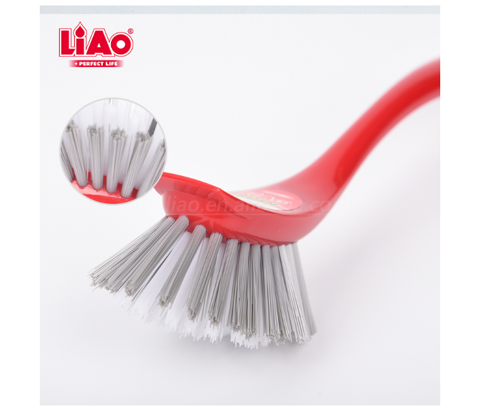 Liao 67380 Cleaning Dish Brush D130062 - Red and White - Zoom Image