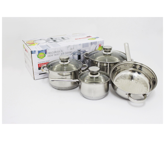 Gitco GIT66321 CW723 7 Pcs Stainless Steel Cookware Set - Zoom Image 2