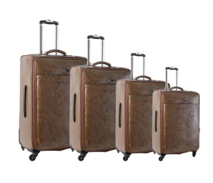 Para John PJTR4050E 4 Pieces PVC Luggages - Beige - Zoom Image 1