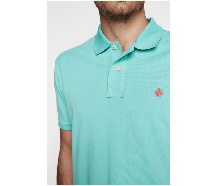 Springfield 855096423 XS Basic Polo Shirt for Men - Green - Zoom Image 2