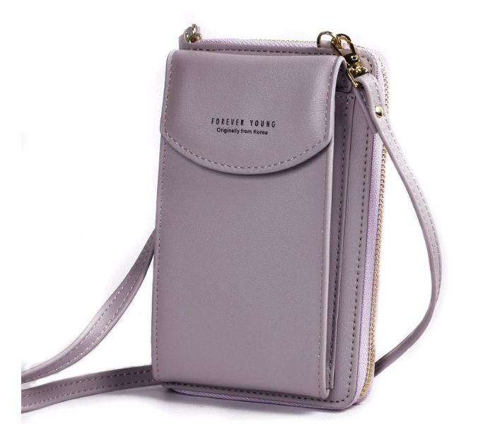 Forever Young Women PU Leather Mini Sling Bag - Purple - Zoom Image