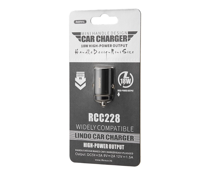 Remax RCC228 18W Lindo Series PD Car Charger - Silver - Zoom Image 2