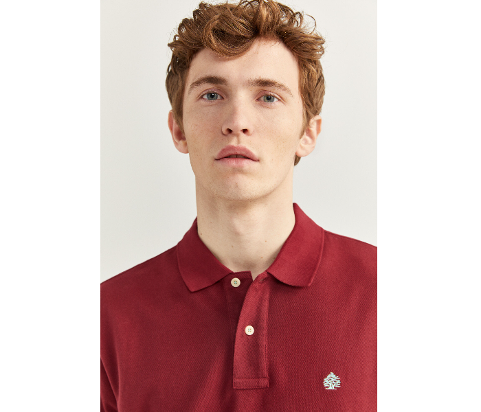 Springfield 855102269 Small Basic Polo Shirt for Men - Maroon - Zoom Image 2