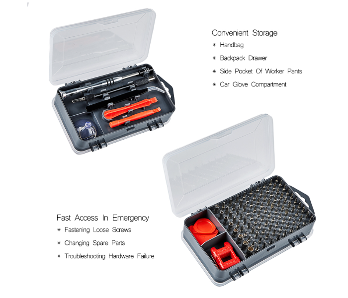 FN-Professional 115 In 1 Mobile Repair Magnetic Screwdriver Bit Tool Set - Zoom Image 4