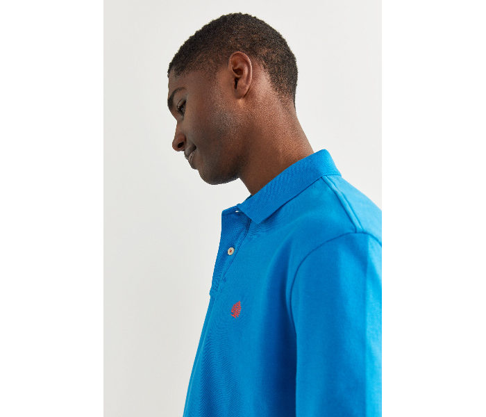 Springfield 855102287 XL Basic Polo Shirt for Men - Turquoise - Zoom Image 2