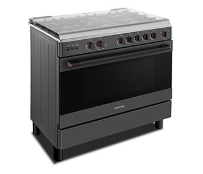 Toshiba TBA-36LMG5G089KS 3700W Stainless Steel 5 Gas Burner Cooking Range - Grey - Zoom Image 2