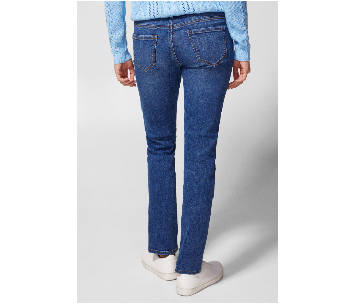 Springfield 684528214 Size 44 Basic Denim for Women - Medium Blue - Zoom Image 2