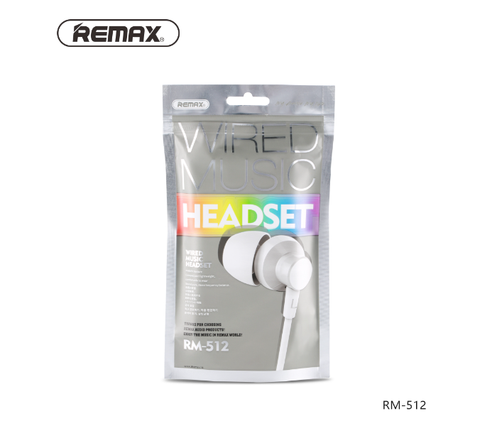 Remax RM-512 Heavy Bass Wired Music Headset - Grey - Zoom Image 2