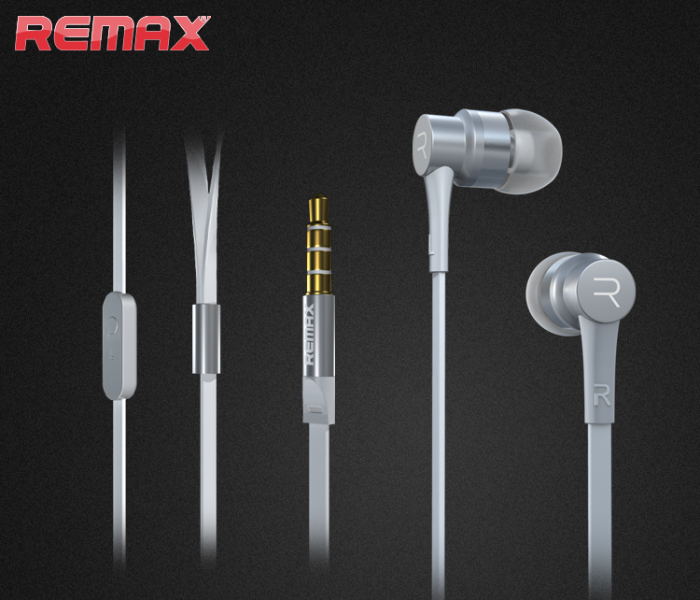 Remax RM-535i High Performance In-Ear Wired Earphone - Silver - Zoom Image 1