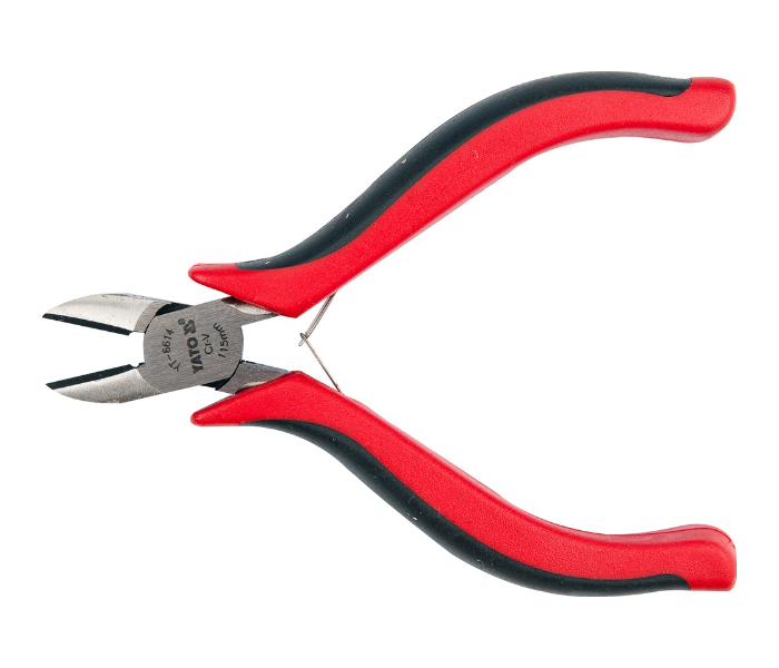 Yato YT-6614 115mm Side Cutting Mini Plier - Black and Red - Zoom Image