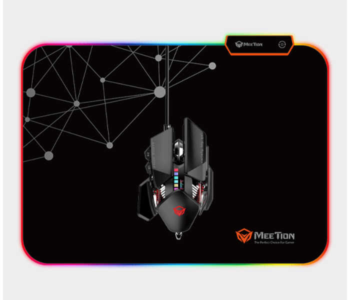 Meetion MT-PD120 355X264.5X4mm Backlight Gaming Mouse Pad – Black - Zoom Image 5