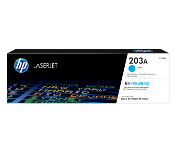 HP 203A CF541A Original LaserJet Toner Cartridge - Cyan - Zoom Image