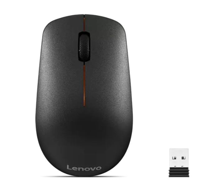 Lenovo 400 GY50R91293 Optical Wireless Mouse - Black - Zoom Image 1