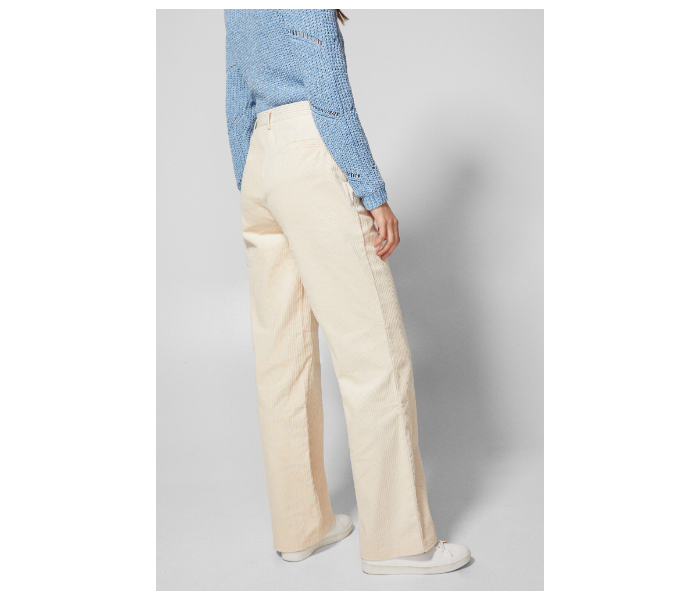 Springfield 683593797 Size 36 Cotton Pant for Women - White - Zoom Image 3