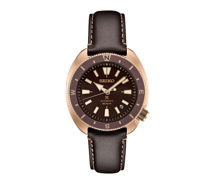 Seiko SRPG18J1 Prospex Automatic Stainless Steel Calfskin Band Watch for Men - Coffee Brown - Zoom Image 1