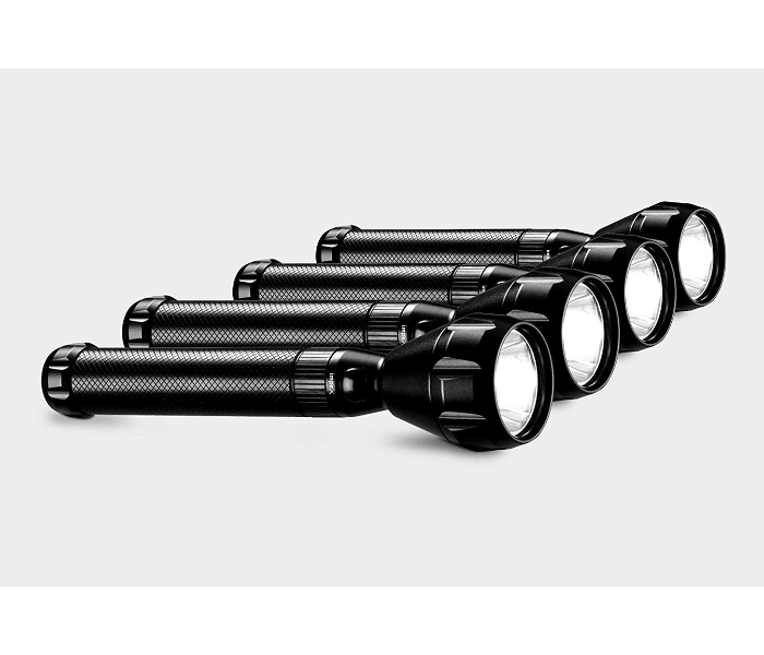 Impex CB 2224 5W Cree LED Set of 4 Pieces Rechargeable Handheld Flashlight - Black - Zoom Image