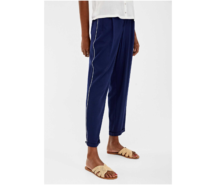 Springfield 683682816 Size 40 Cotton Pant for Women - Blue - Zoom Image 1