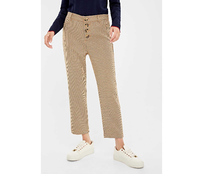 Springfield 683691753 Size 38 Cotton Pant for Women - Camel - Zoom Image