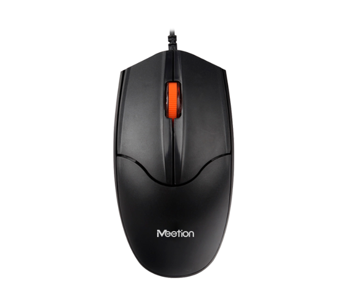 Meetion MT-A1 USB Corded 3 Buttons Optical Mouse -Black - Zoom Image 1