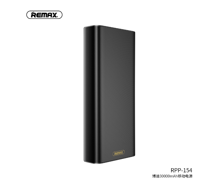 Remax RPP-154 Bodi Series 30000mAh 4 USB Power Bank - Black - Zoom Image 1