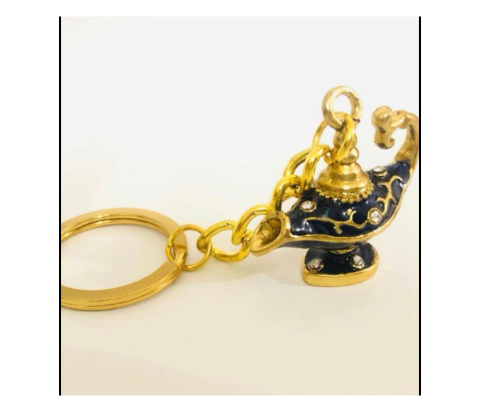 Aladin Hn2502 Genie Lamp Key Chain - Gold and Black - Zoom Image