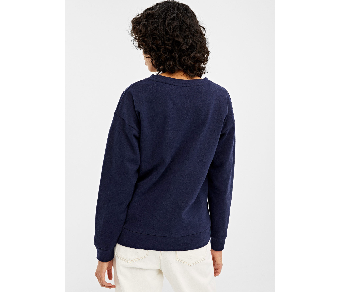 Springfield 108740119 XS Sweatshirt for Women - Blue - Zoom Image 3