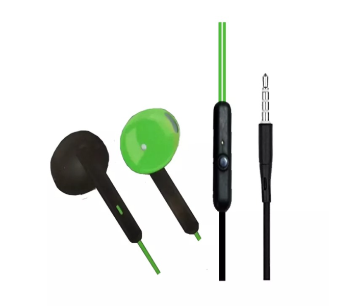 MI- Xiaomi R-1000 Stereo 3.5mm Plug Headset Extra Bass - Green - Zoom Image