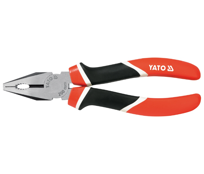 Yato YT-1942 8 Inch Cr-V Steel Combination Plier - Red and Black - Zoom Image 1