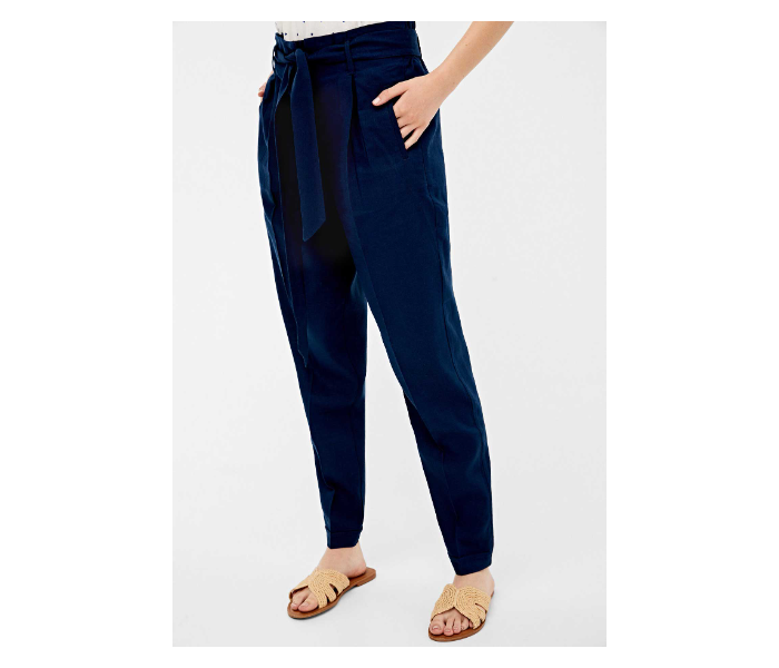 Springfield 683688716 Size 44 Cotton Pant for Women - Blue - Zoom Image