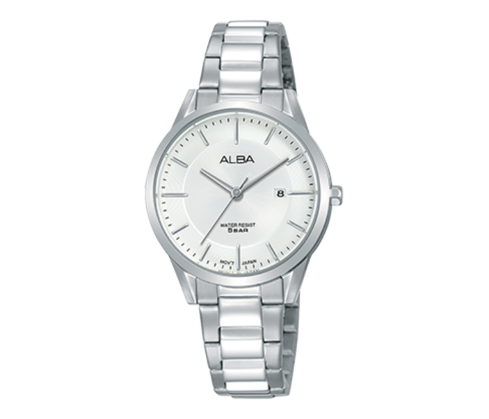 Alba AH7R37X1 30mm Prestige Stainless Steel Analog Watch for Women-Silver - Zoom Image