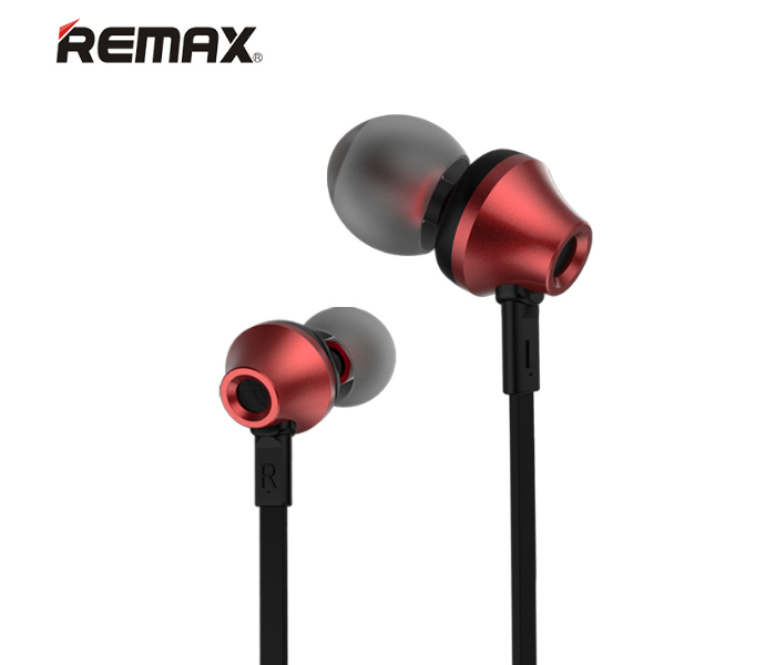 Remax RM-610D Super Bass Wired Earphone - Red - Zoom Image 1