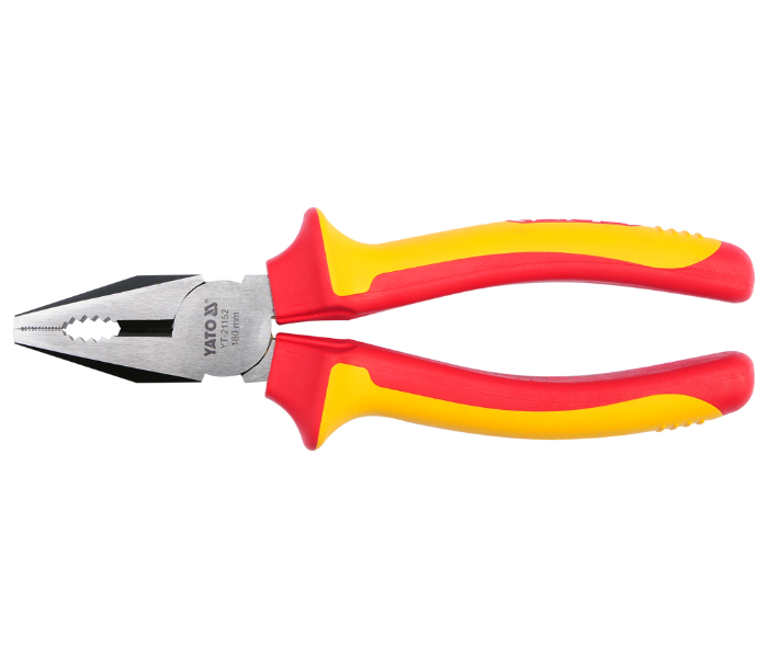 Yato YT-21152 7 Inch Cr-V Steel Insulated Combination Plier - Yellow and Red - Zoom Image 1