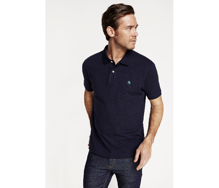 Springfield 855096411 XS Basic Polo Shirt for Men - Dark Blue - Zoom Image 1