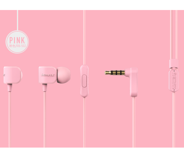 Remax RM-502 Crazy Robot In-Ear Wired Earphone - Pink - Zoom Image 2