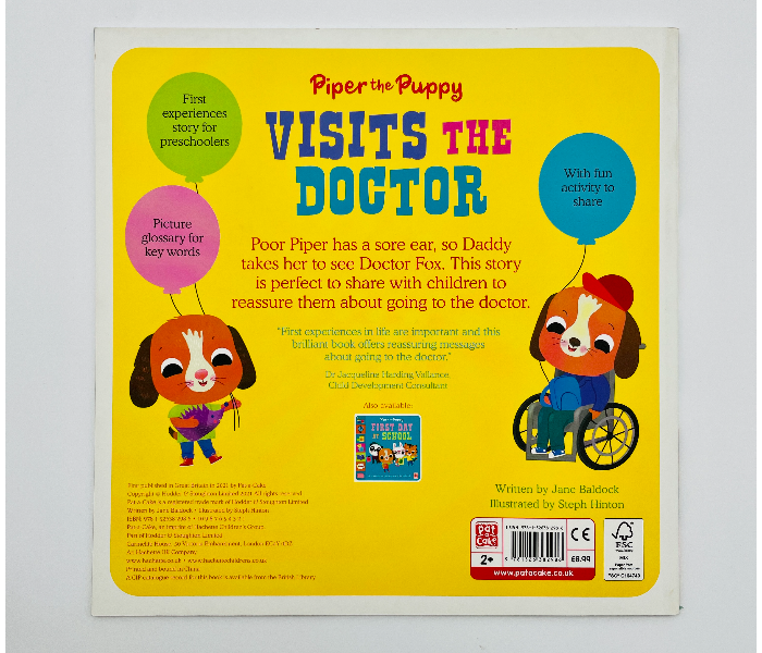 Piper the Puppy Visits the Doctor Kids Book Published by Pat-A-Cake - Zoom Image 2