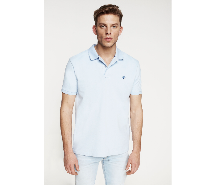 Springfield 855096416 Small Basic Polo Shirt for Men - Light Blue - Zoom Image 1