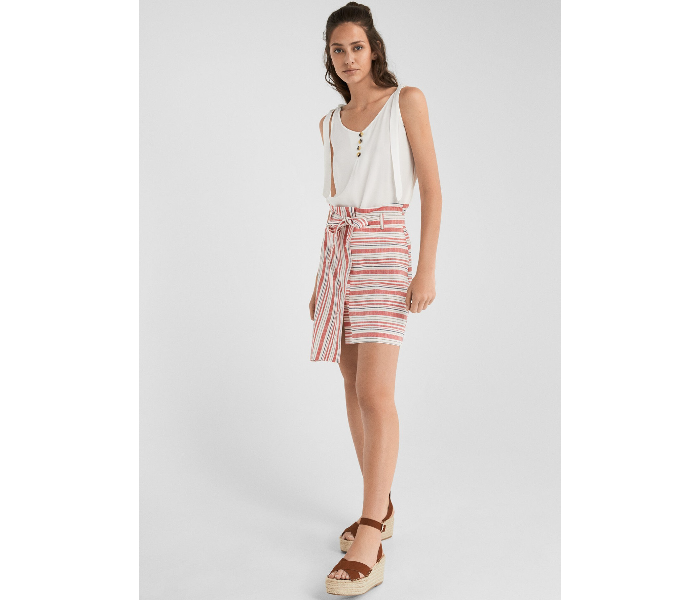 Springfield 688516068 Medium Skirt for Women - Red and White - Zoom Image 2