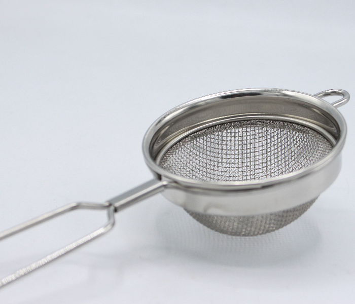 Gitco GIT01115 Double Net Steel Tea Strainer-Silver - Zoom Image 1