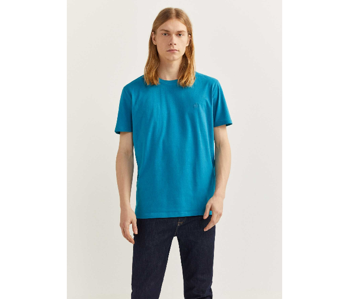 Springfield 712204788 Small Basic T-Shirt for Men - Turquoise - Zoom Image 2