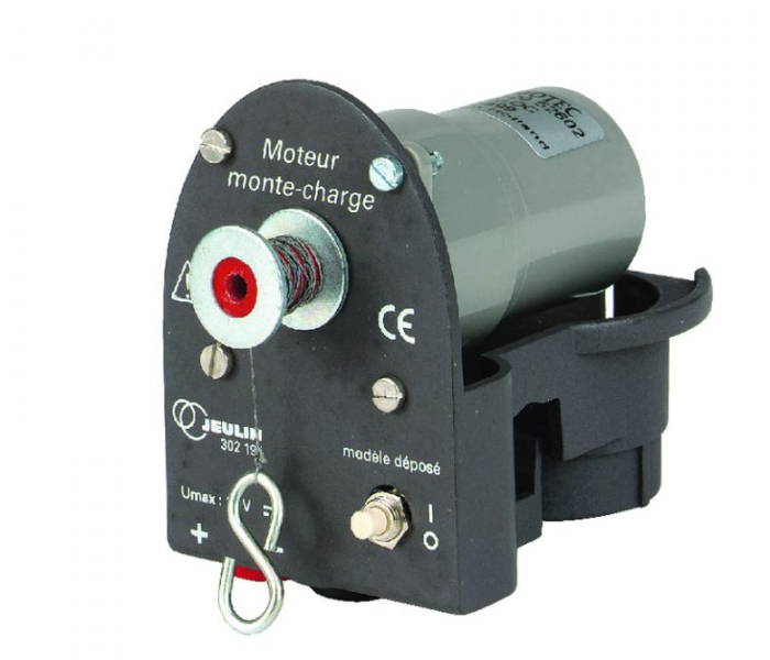 Load Lift 12 V Motor with Integrated Push-Button -Black and Grey - Zoom Image 1