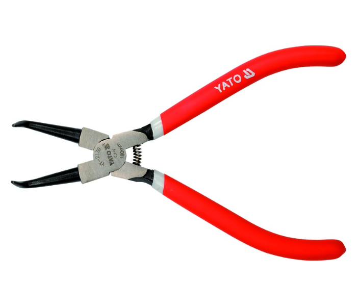 Yato YT-2139 180mm Cr-V50 Internal Bent Circlip Plier - Red - Zoom Image