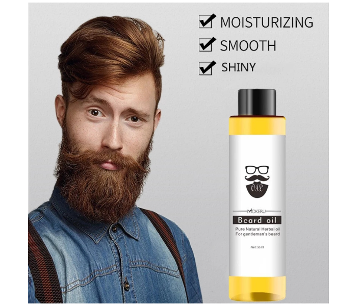 Mokeru 30ml Natural Organic Beard Oil - Zoom Image 2