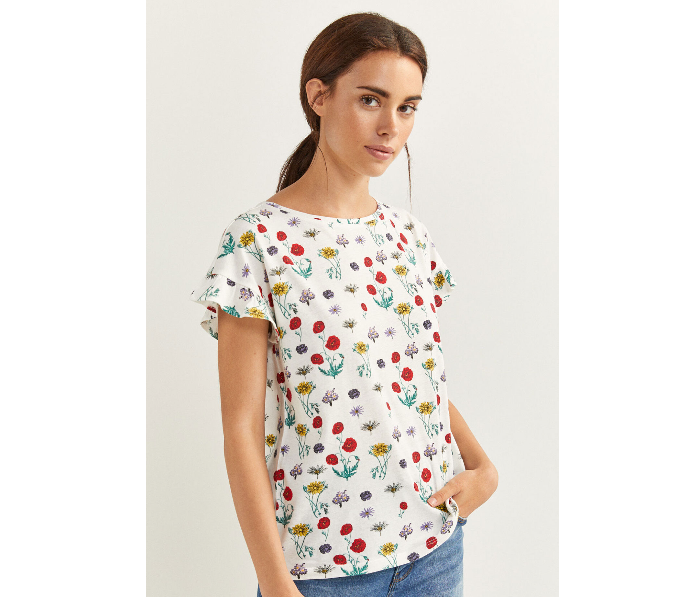 Springfield 886807797 Medium T-Shirt for Women - White - Zoom Image 1