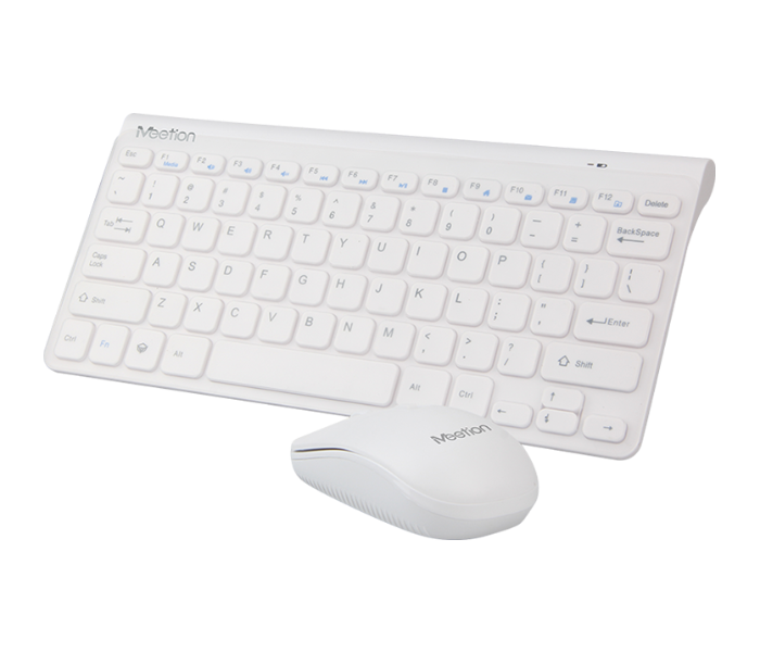 Meetion MT-MINI4000 2.4G Wireless Keyboard And Mouse Combo Power-efficient Wireless Technology - White - Zoom Image 5