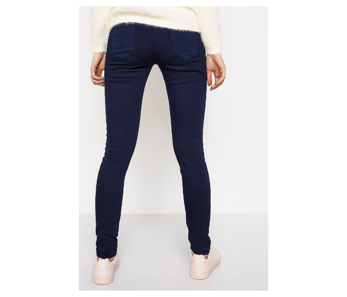 Springfield 683349719 Size 36 Cotton Pant for Women - Blue - Zoom Image 3