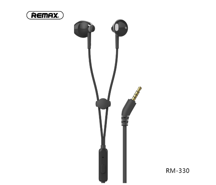 Remax RM-330 Bracelet Wired Earphone - Black - Zoom Image 1