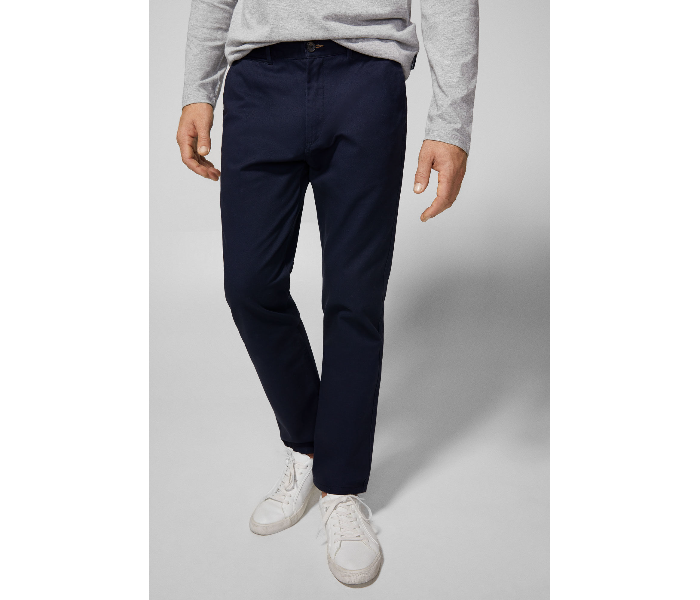 Springfield 155475111 Size 40 Chinos for Men - Dark Blue - Zoom Image 1