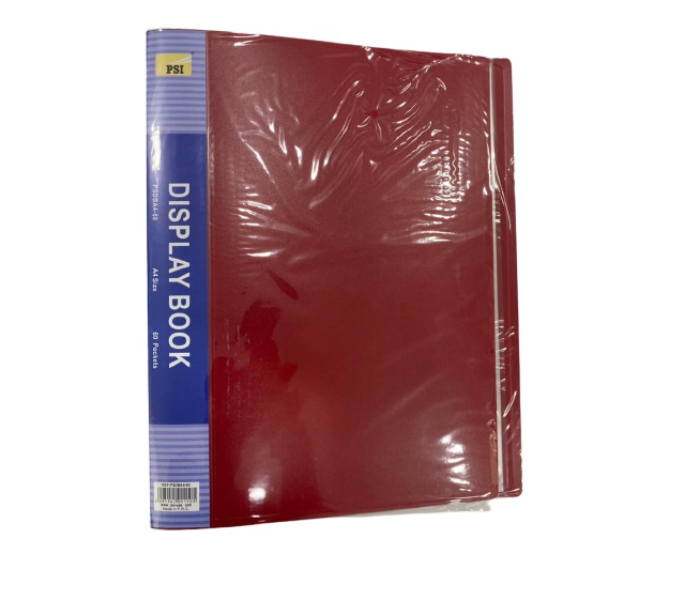 PSI 60 Pockets A4 Display Book -Red - Zoom Image