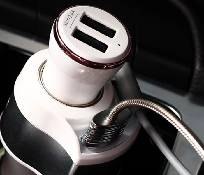 Remax RCC218 Car Charger Journey Series - White - Zoom Image 2